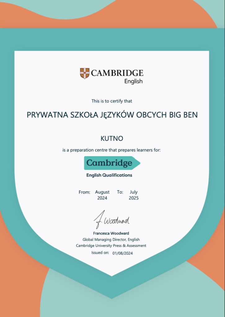 Certyfikat Cambridge English